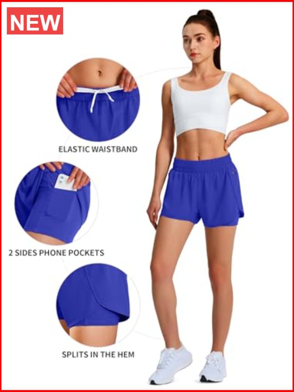 Quick Dry Running Shorts with Liner & Phone Pockets - Picture 4 of 6